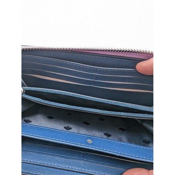Kate Spade Cameron Zip Around Wallet Continental Saffiano Leather Lavender NWOT - Picture 8 of 9